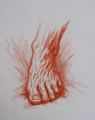 Michael Hensley Drawings, Human Feet 12